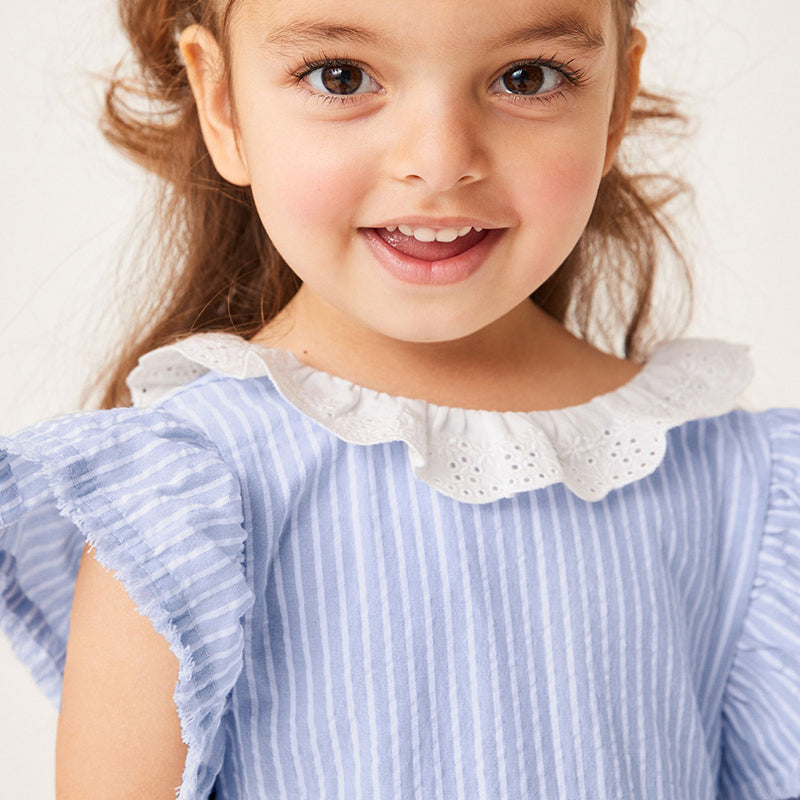 Dear Pastel Toddler Girl's Striped Dress |  Mia Collection